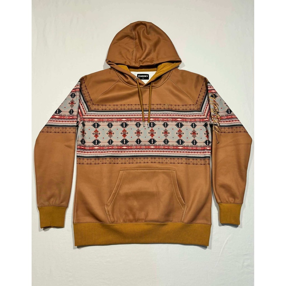 Hooey Ladies Legendary Tan Hoody Thunderbird Pattern Medium NWT